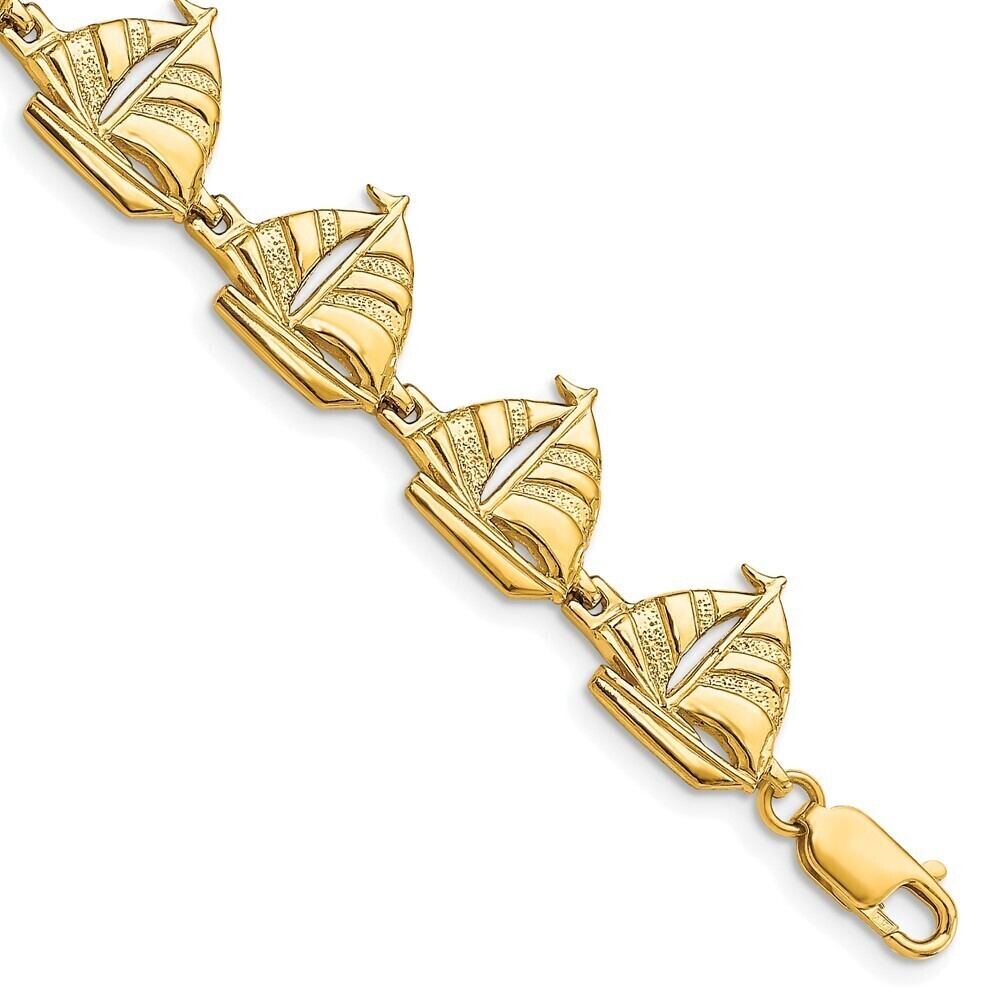 Kazi Luxury 14k Sailboat Bracelet
